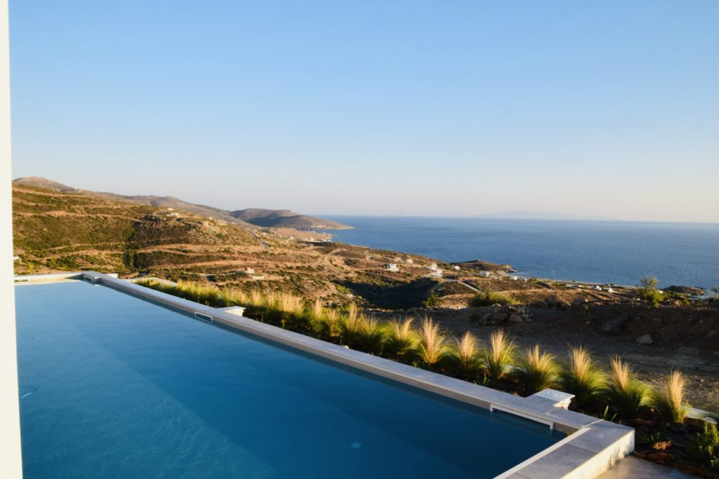 Villa in Karystos with private swimming pool and sea view